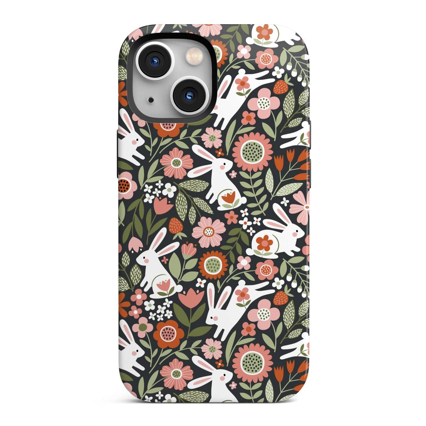 Easter Floral iPhone 13 Mini Full Wrap 3D Tough Case