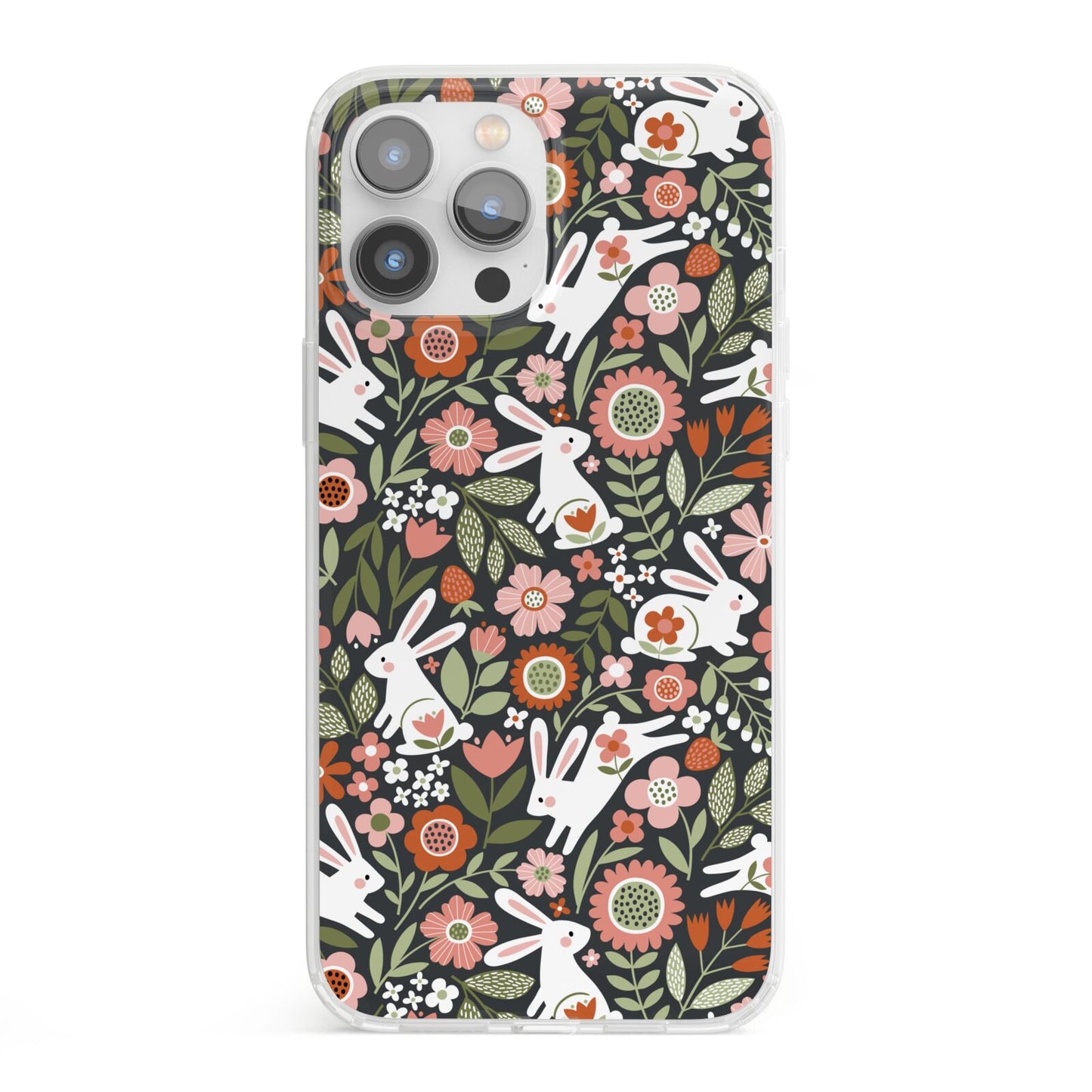 Easter Floral iPhone 13 Pro Max Clear Bumper Case