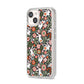 Easter Floral iPhone 14 Clear Tough Case Starlight Angled Image