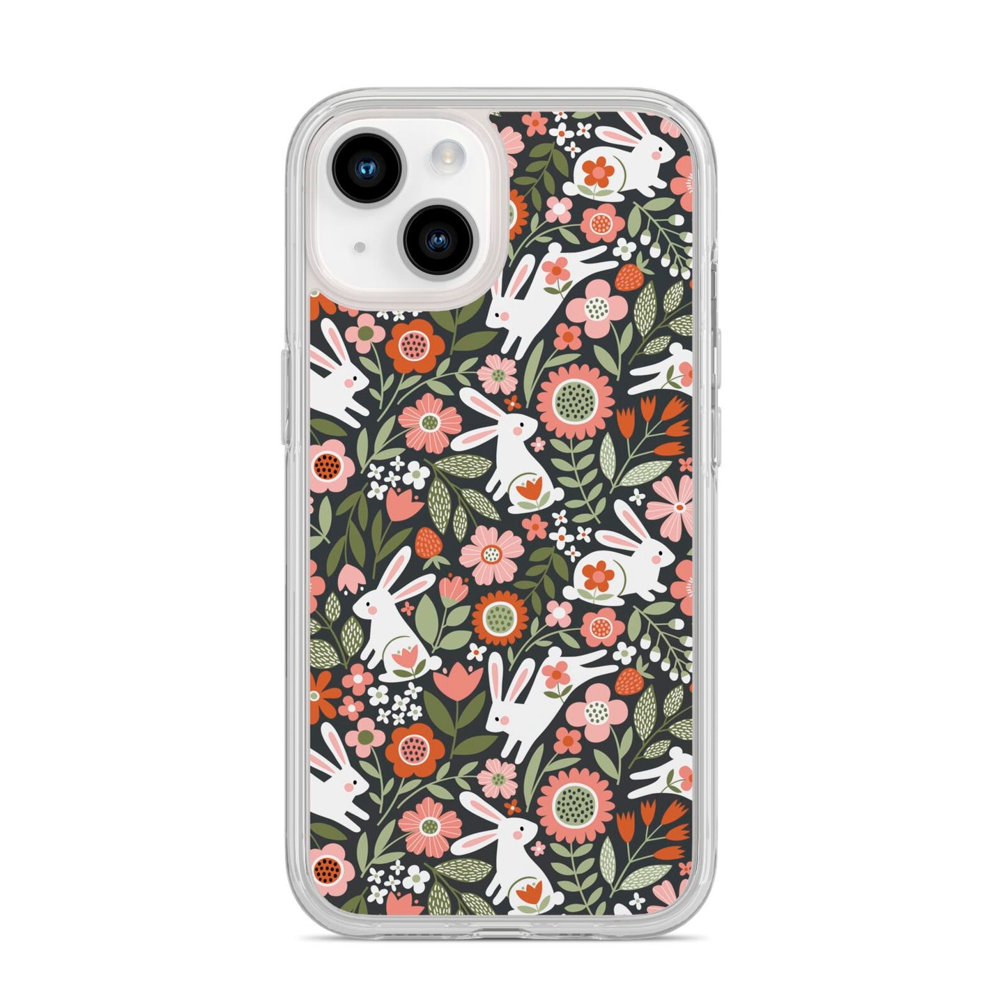Easter Floral iPhone 14 Clear Tough Case Starlight