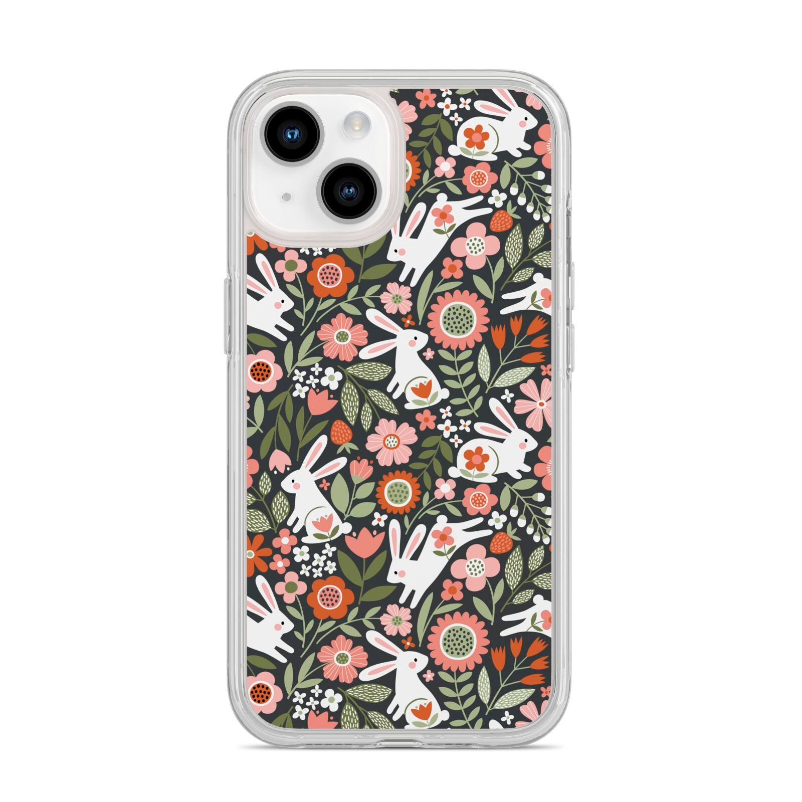Easter Floral iPhone 14 Clear Tough Case Starlight