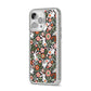 Easter Floral iPhone 14 Pro Max Glitter Tough Case Silver Angled Image
