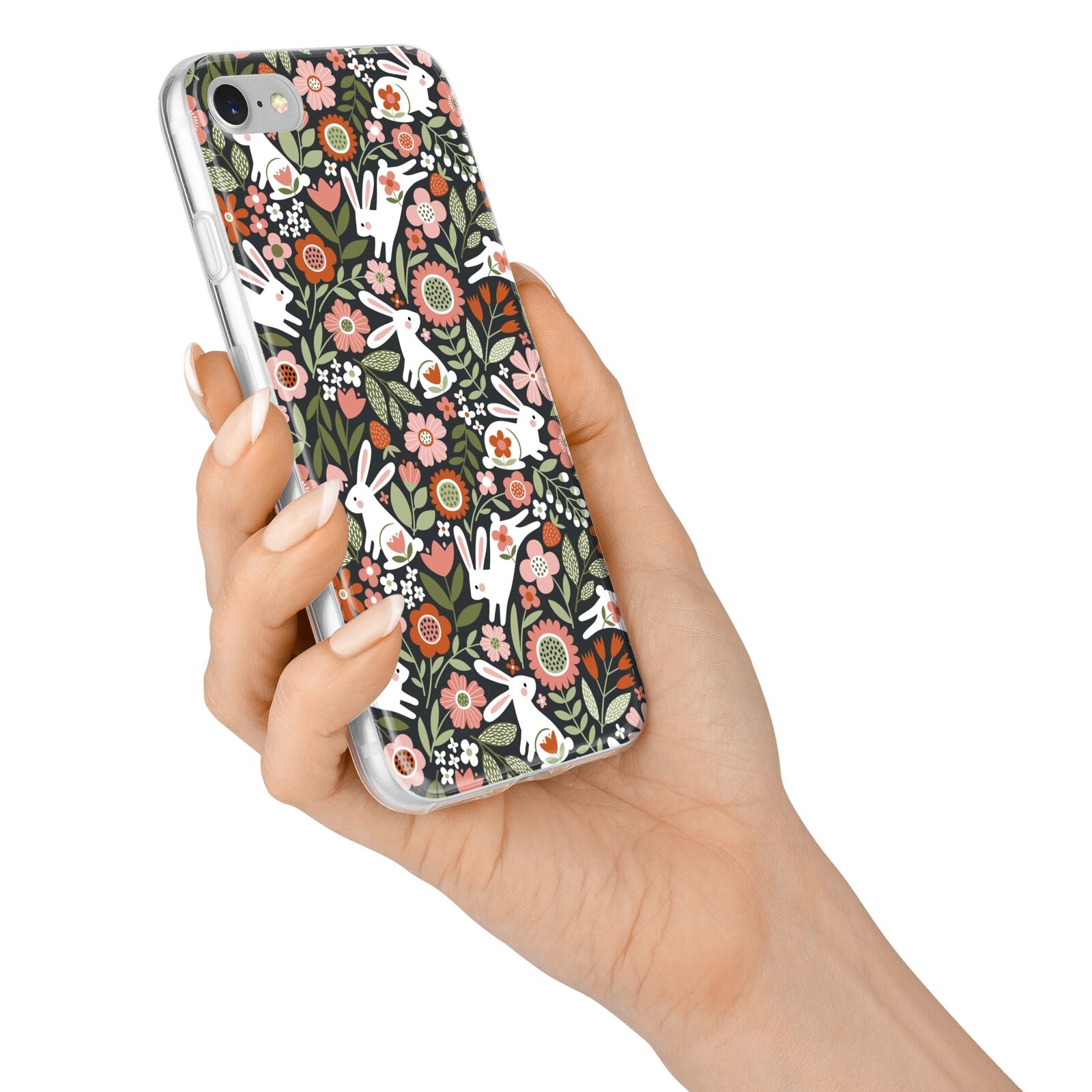 Easter Floral iPhone 7 Bumper Case on Silver iPhone Alternative Image
