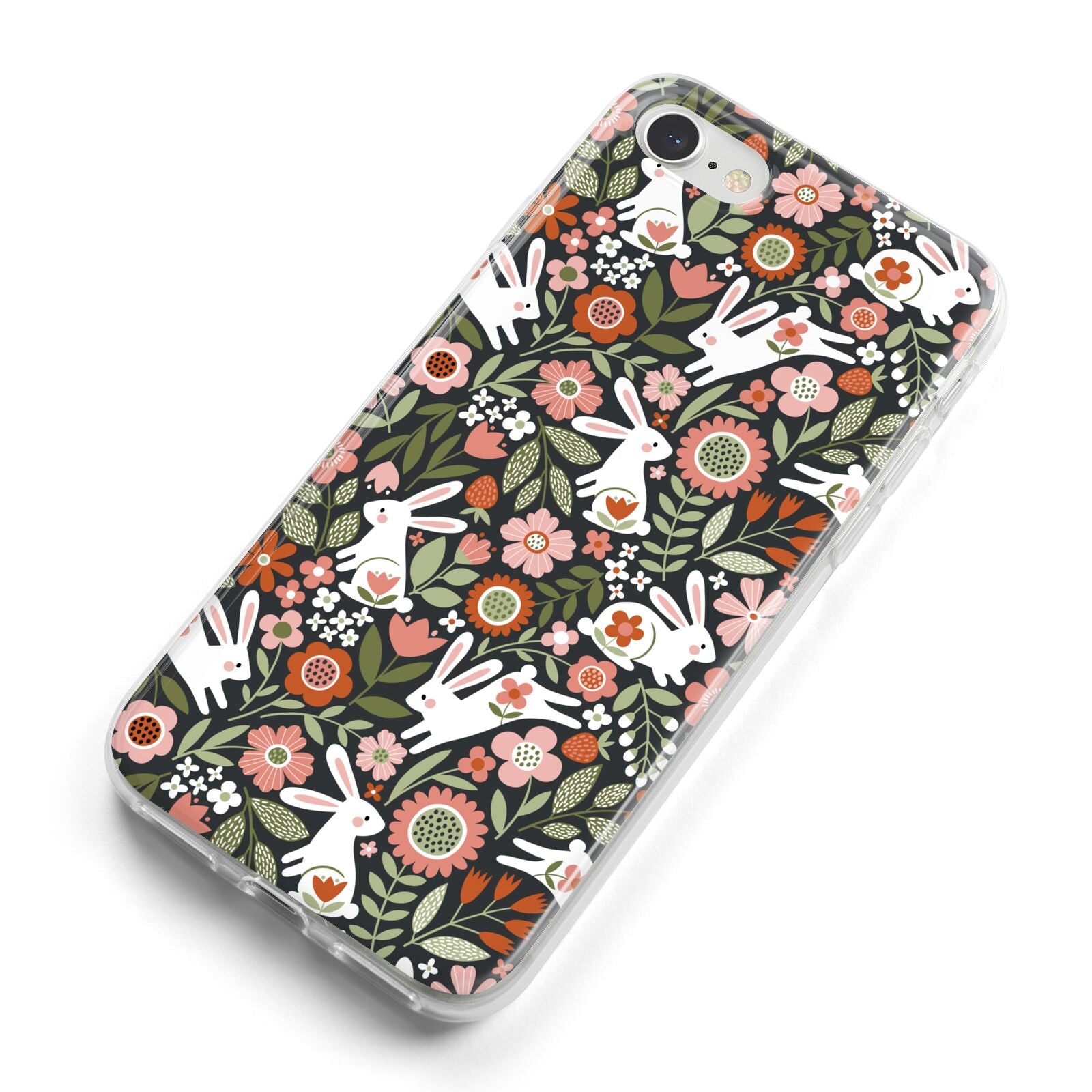 Easter Floral iPhone 8 Bumper Case on Silver iPhone Alternative Image