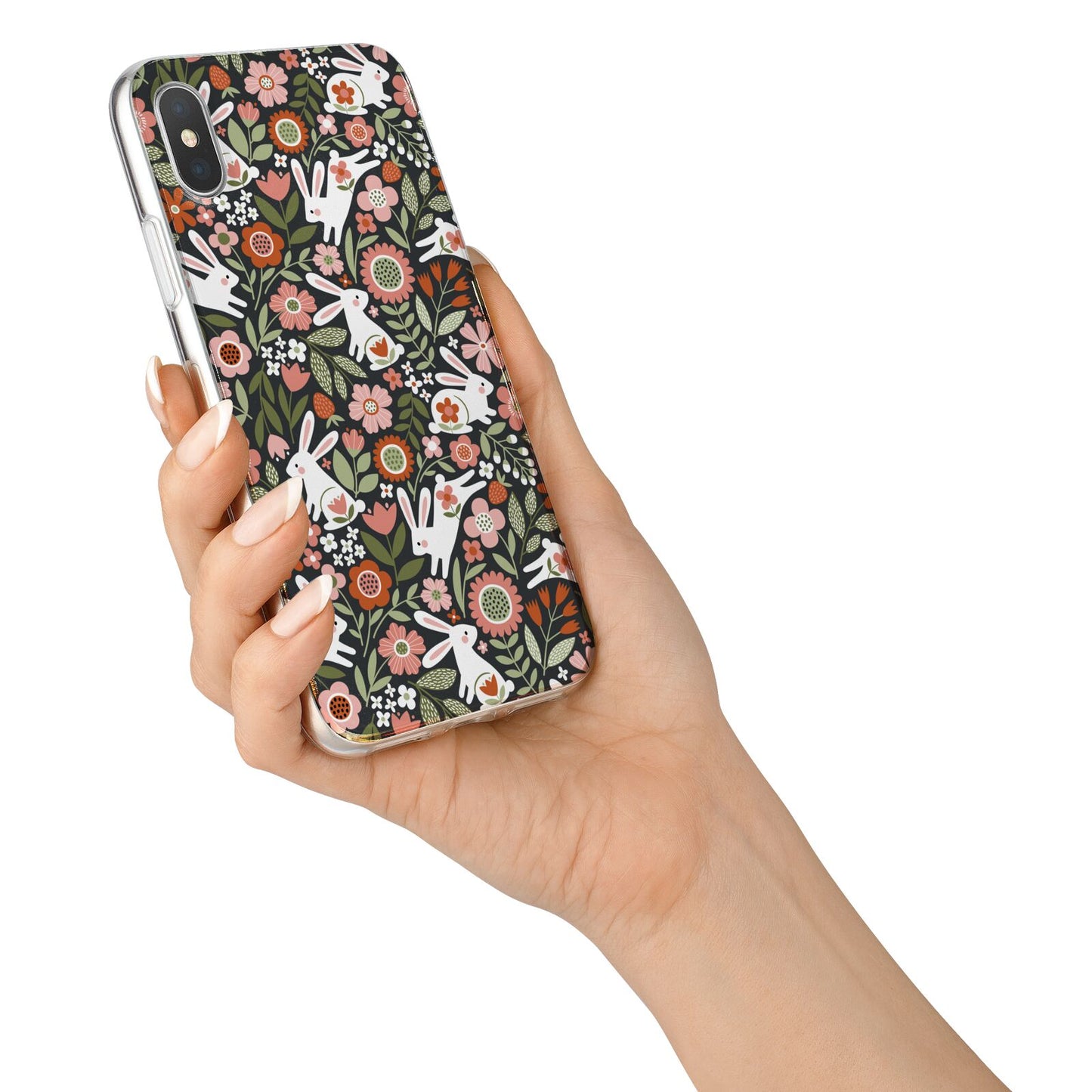 Easter Floral iPhone X Bumper Case on Silver iPhone Alternative Image 2