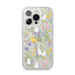 Easter iPhone 14 Pro Clear Tough Case Silver