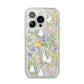 Easter iPhone 14 Pro Glitter Tough Case Silver