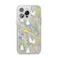 Easter iPhone 14 Pro Max Clear Tough Case Silver
