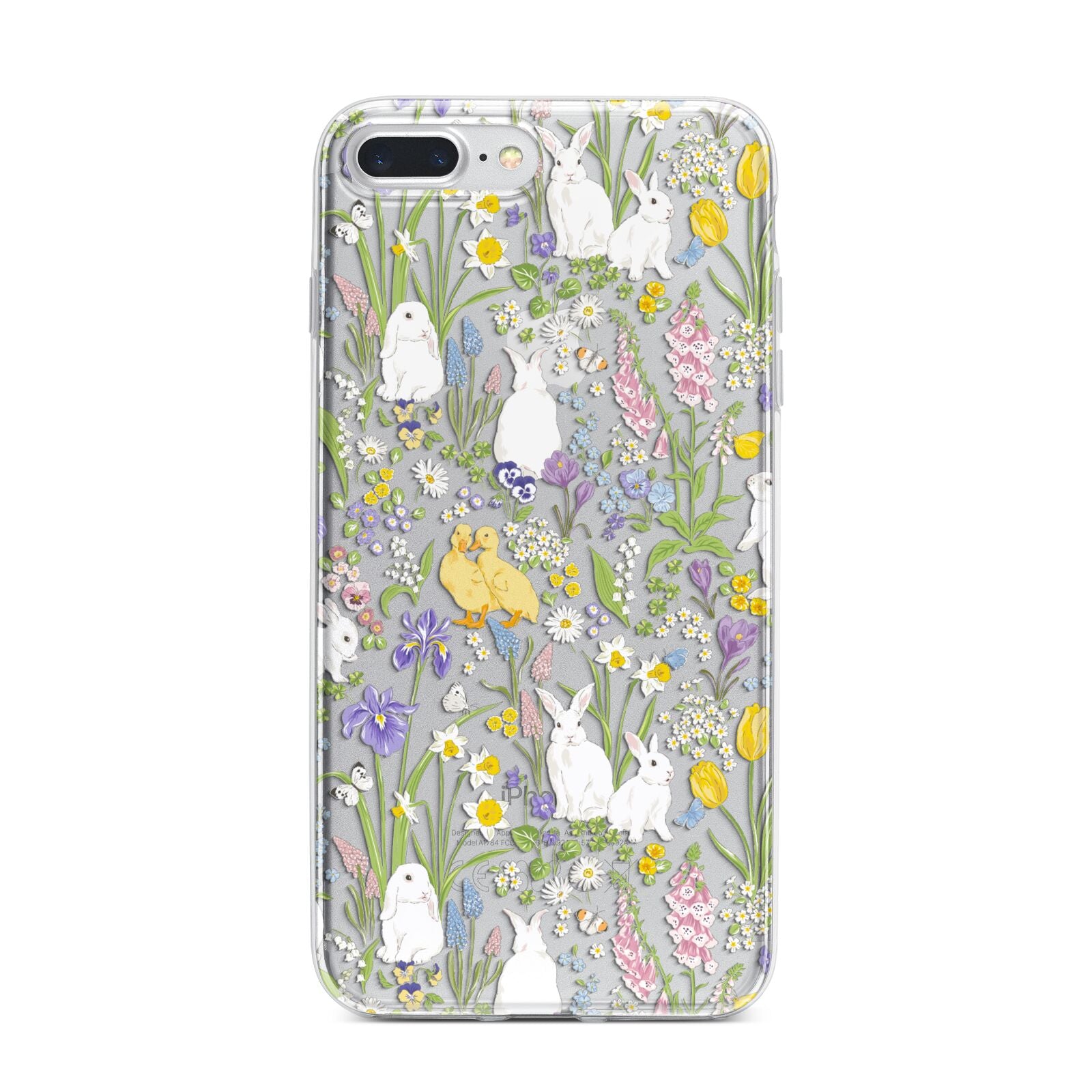 Easter iPhone 7 Plus Bumper Case on Silver iPhone