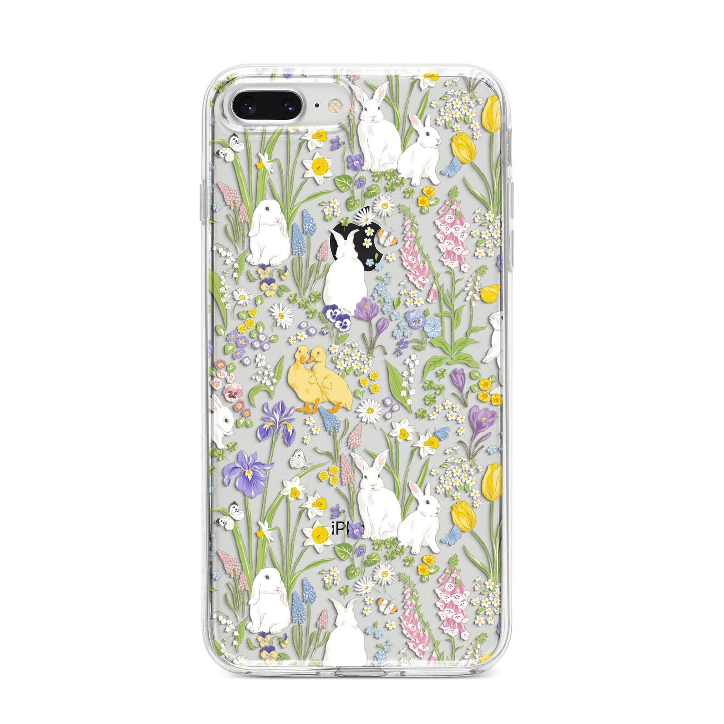 Easter iPhone 8 Plus Bumper Case on Silver iPhone