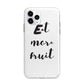 Eat More Fruit Apple iPhone 11 Pro Max in Silver with Bumper Case