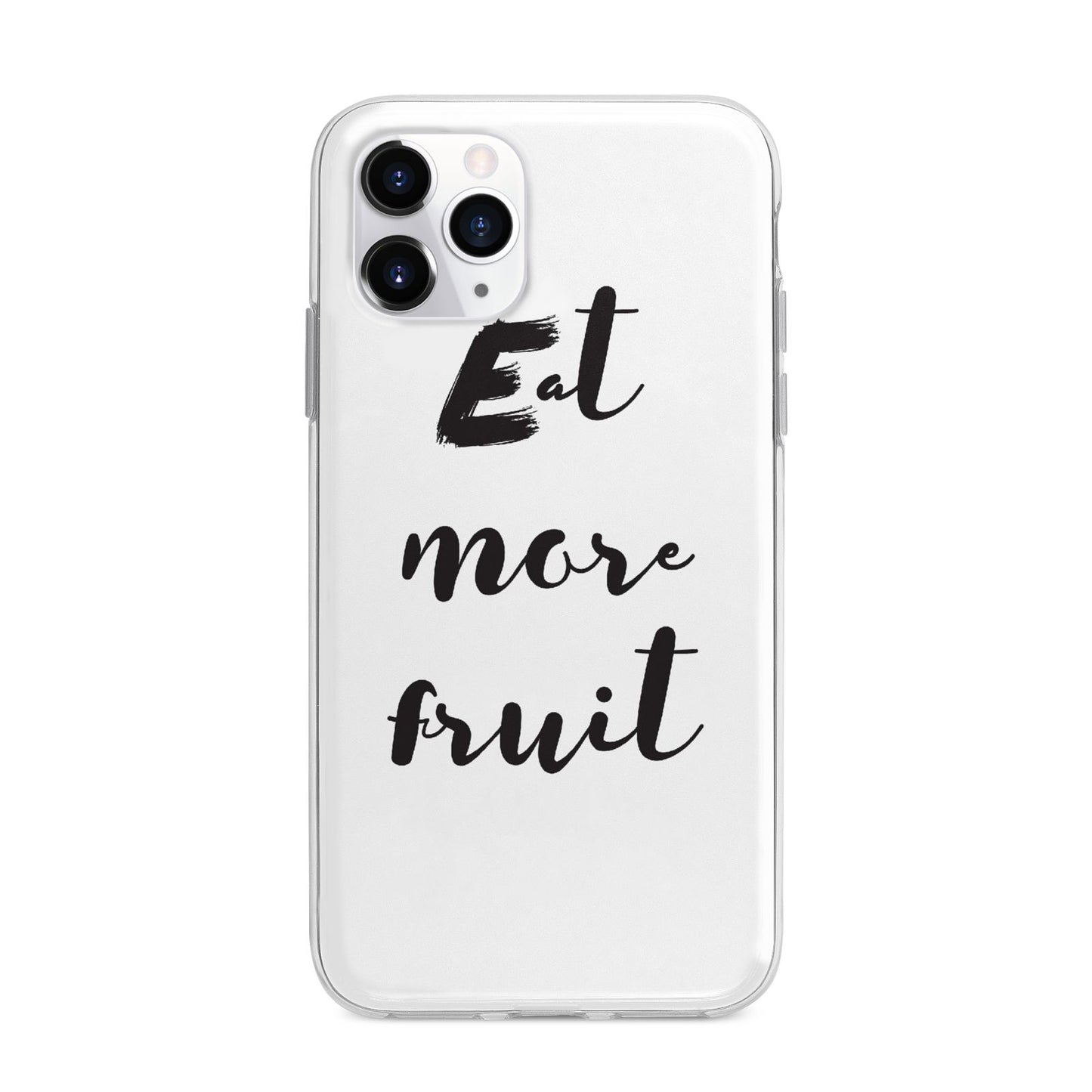Eat More Fruit Apple iPhone 11 Pro in Silver with Bumper Case