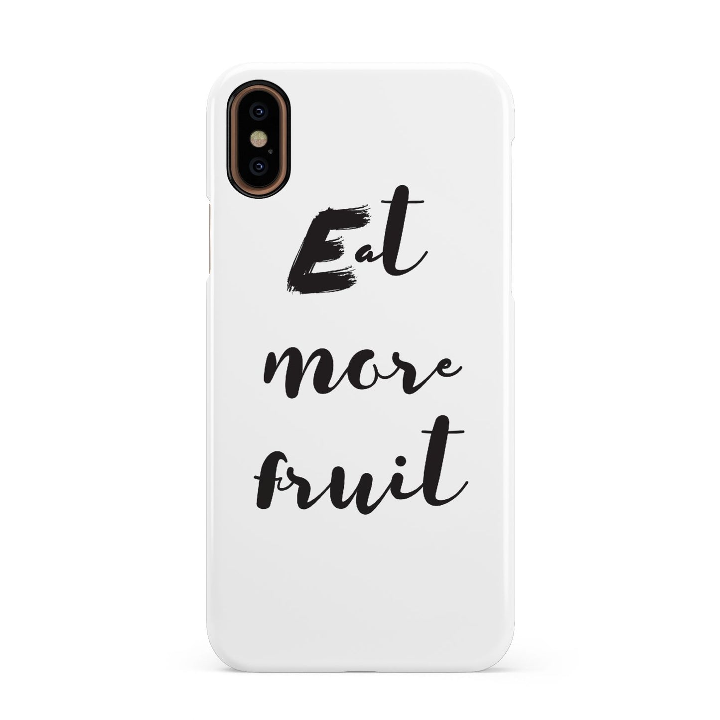 Eat More Fruit Apple iPhone XS 3D Snap Case
