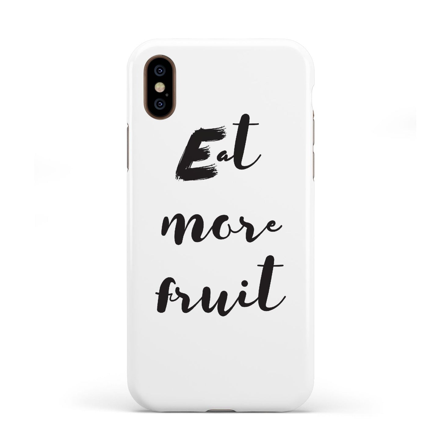 Eat More Fruit Apple iPhone XS 3D Tough
