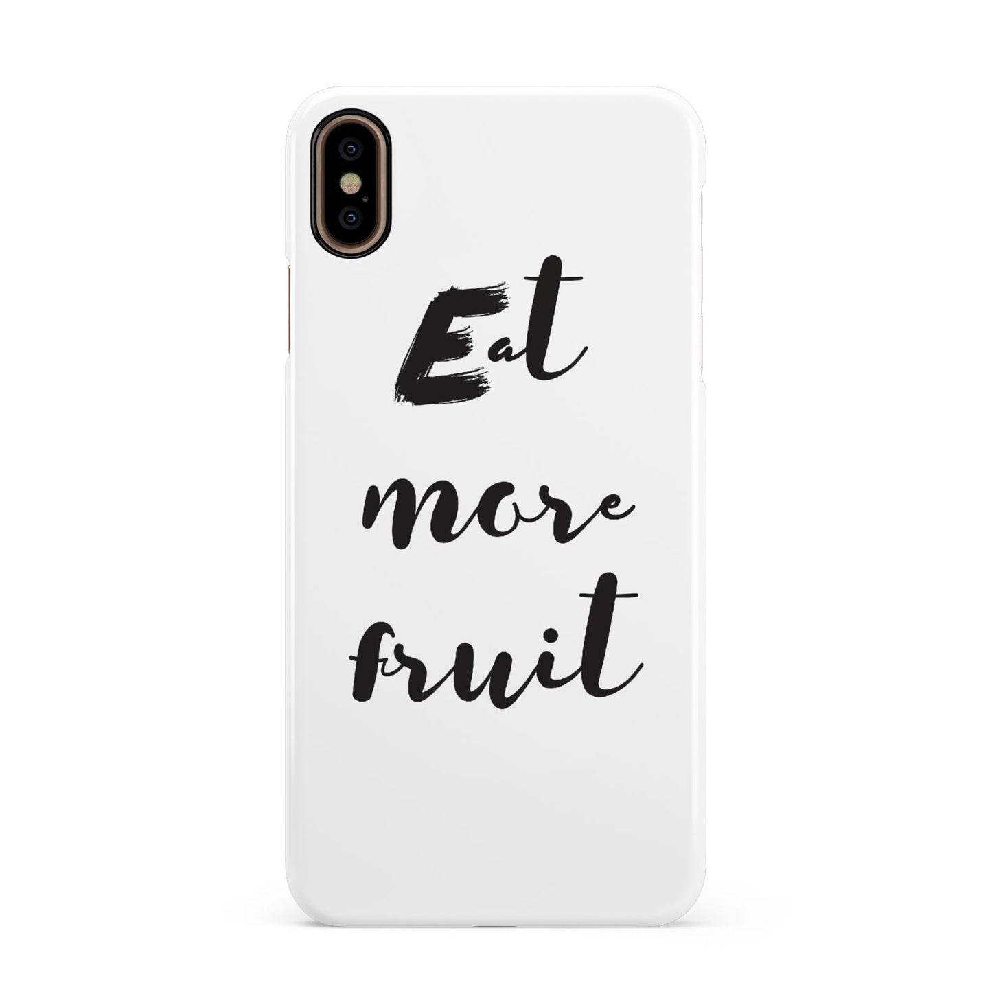 Eat More Fruit Apple iPhone Xs Max 3D Snap Case