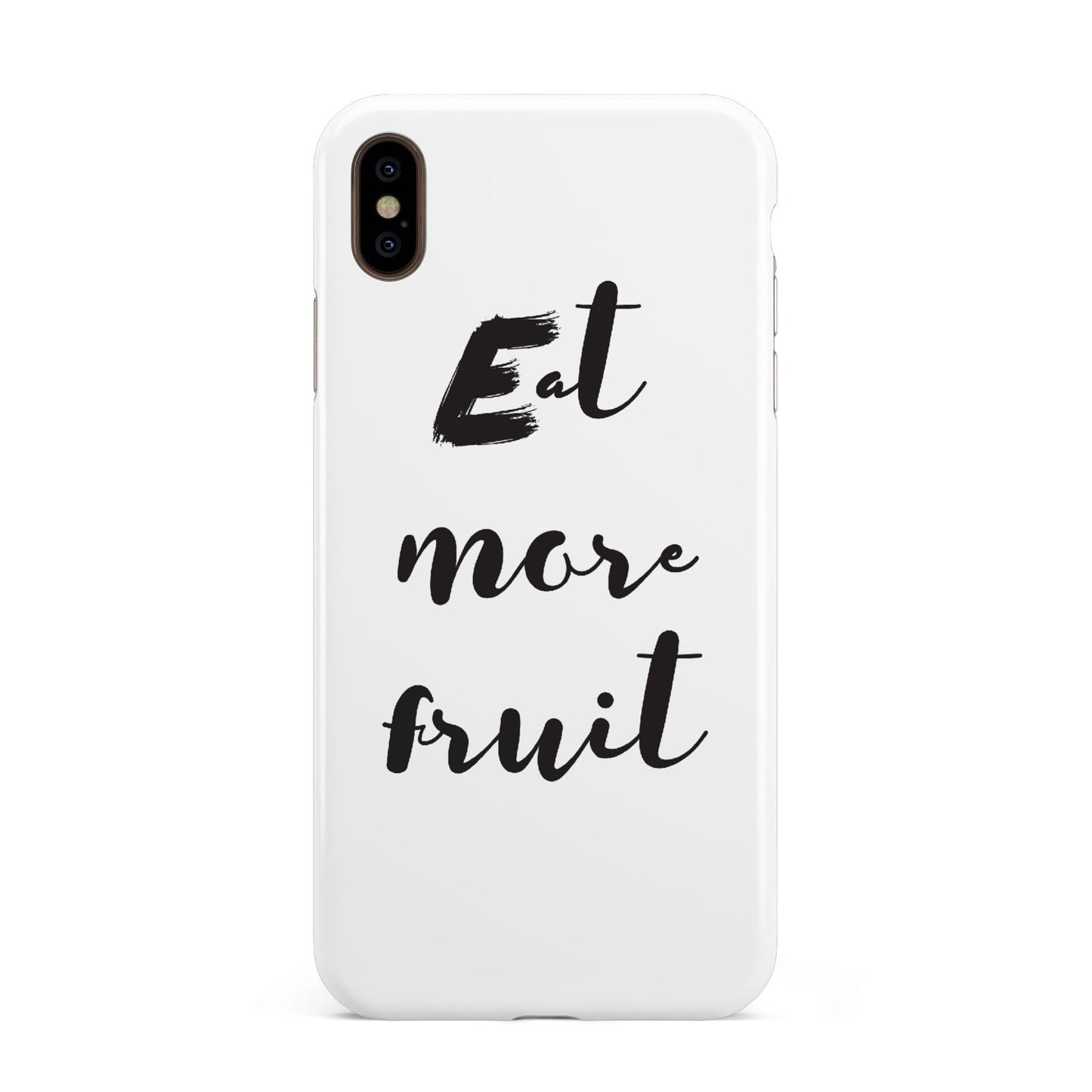 Eat More Fruit Apple iPhone Xs Max 3D Tough Case