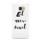 Eat More Fruit Samsung Galaxy A9 2016 Case on gold phone