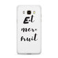 Eat More Fruit Samsung Galaxy J7 2016 Case on gold phone