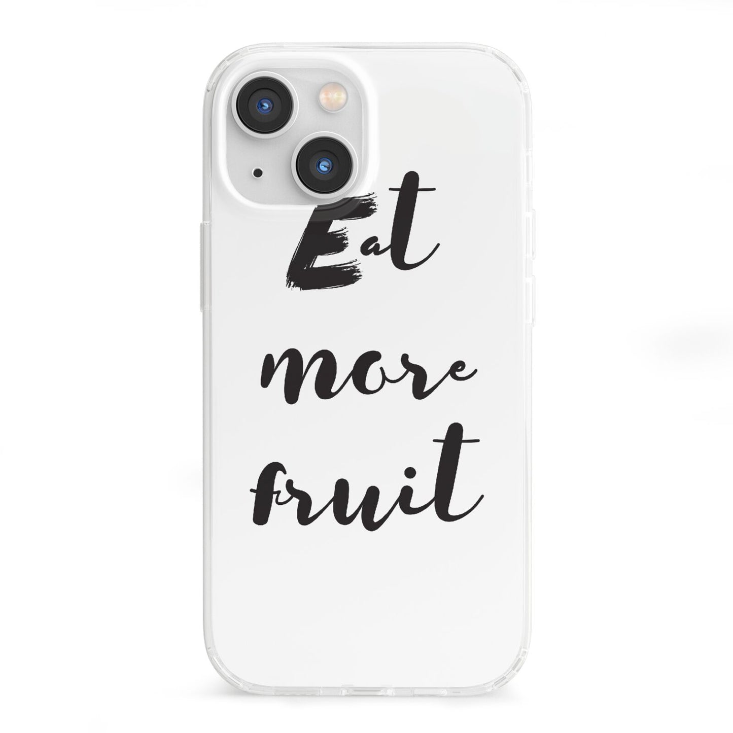 Eat More Fruit iPhone 13 Mini Clear Bumper Case