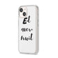 Eat More Fruit iPhone 14 Clear Tough Case Starlight Angled Image