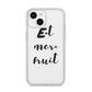 Eat More Fruit iPhone 14 Clear Tough Case Starlight