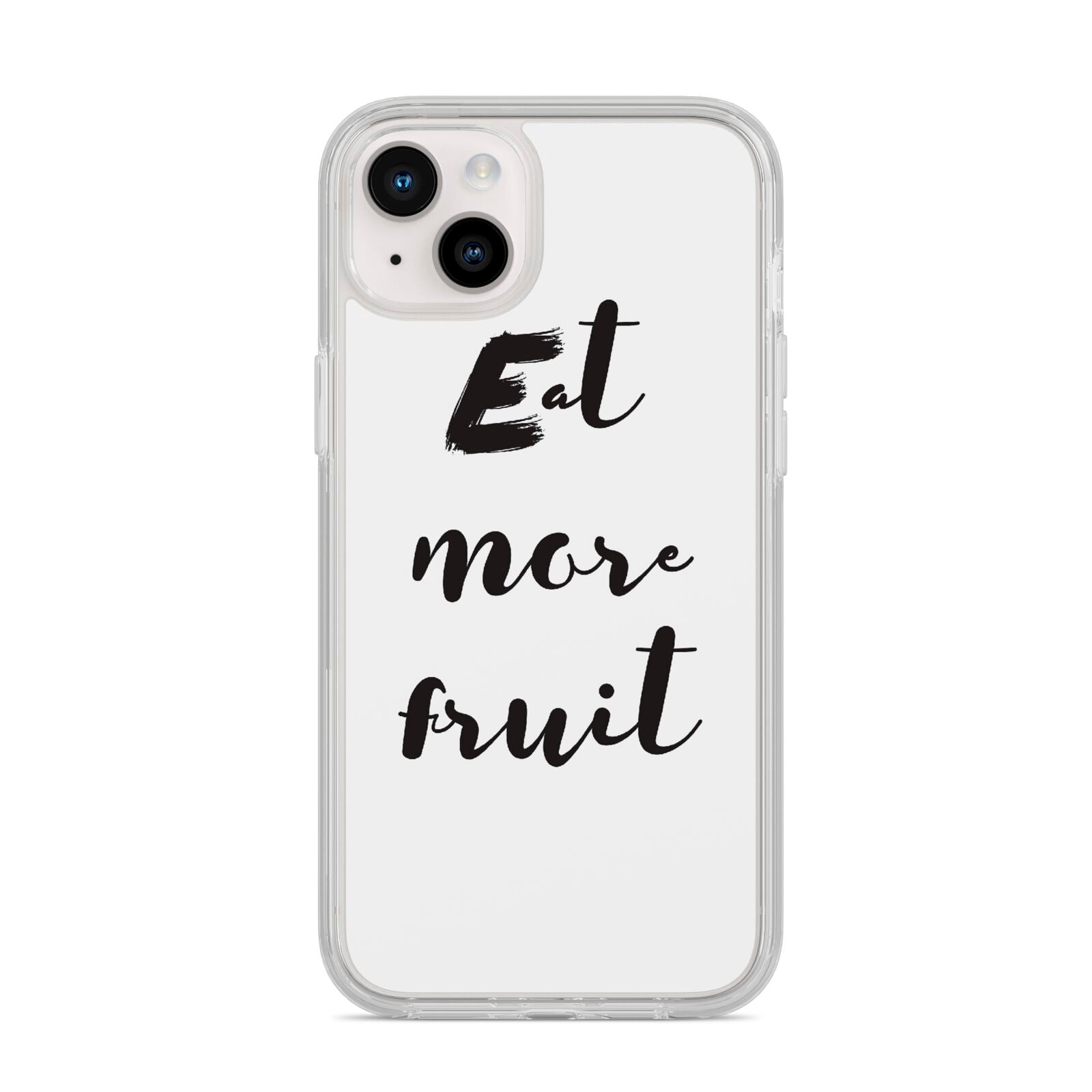Eat More Fruit iPhone 14 Plus Clear Tough Case Starlight