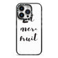Eat More Fruit iPhone 14 Pro Black Impact Case on Silver phone