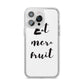 Eat More Fruit iPhone 14 Pro Max Clear Tough Case Silver