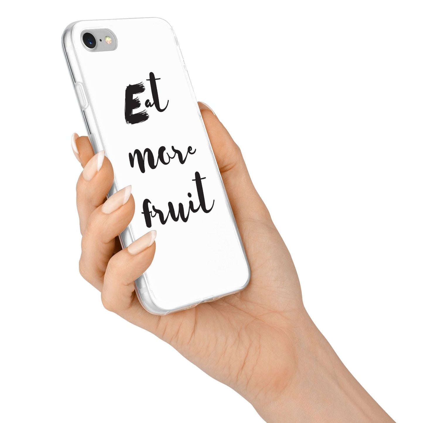 Eat More Fruit iPhone 7 Bumper Case on Silver iPhone Alternative Image