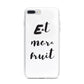Eat More Fruit iPhone 7 Plus Bumper Case on Silver iPhone