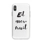 Eat More Fruit iPhone X Bumper Case on Silver iPhone Alternative Image 1