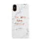 Eat Sleep Blog Repeat Marble Effect Apple iPhone XS 3D Snap Case