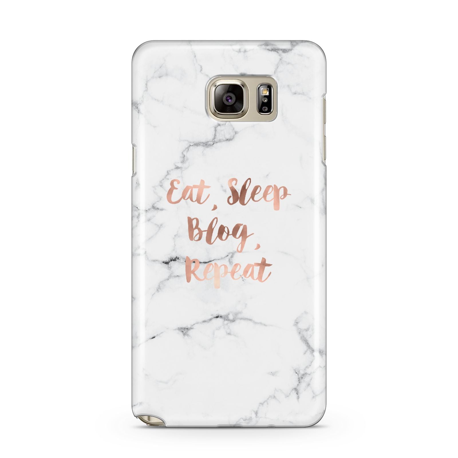 Eat Sleep Blog Repeat Marble Effect Samsung Galaxy Note 5 Case