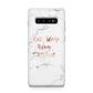 Eat Sleep Blog Repeat Marble Effect Samsung Galaxy S10 Plus Case