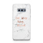Eat Sleep Blog Repeat Marble Effect Samsung Galaxy S10E Case