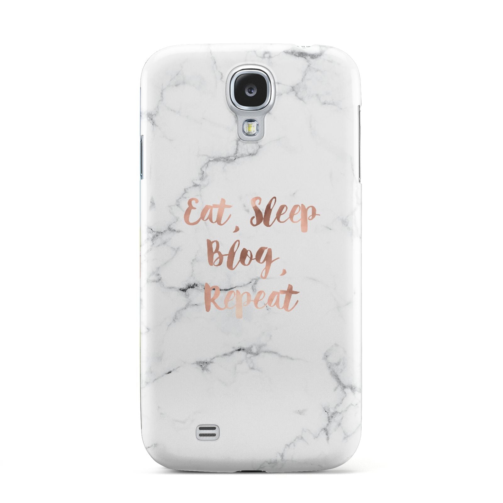 Eat Sleep Blog Repeat Marble Effect Samsung Galaxy S4 Case