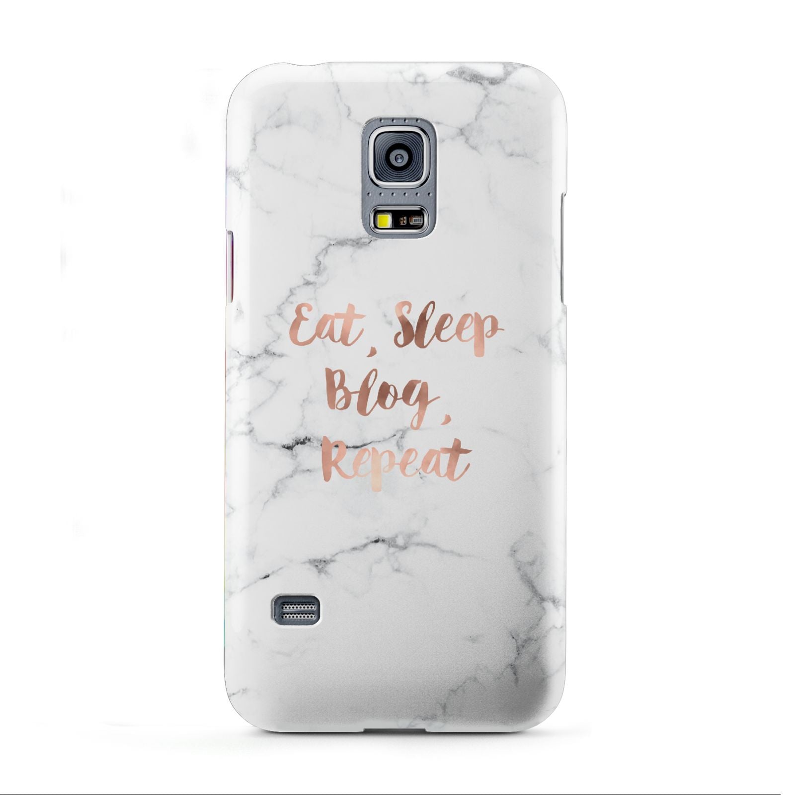 Eat Sleep Blog Repeat Marble Effect Samsung Galaxy S5 Mini Case