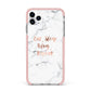 Eat Sleep Blog Repeat Marble Effect iPhone 11 Pro Max Impact Pink Edge Case