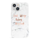 Eat Sleep Blog Repeat Marble Effect iPhone 13 Mini Full Wrap 3D Snap Case