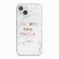 Eat Sleep Blog Repeat Marble Effect iPhone 13 TPU Impact Case with White Edges