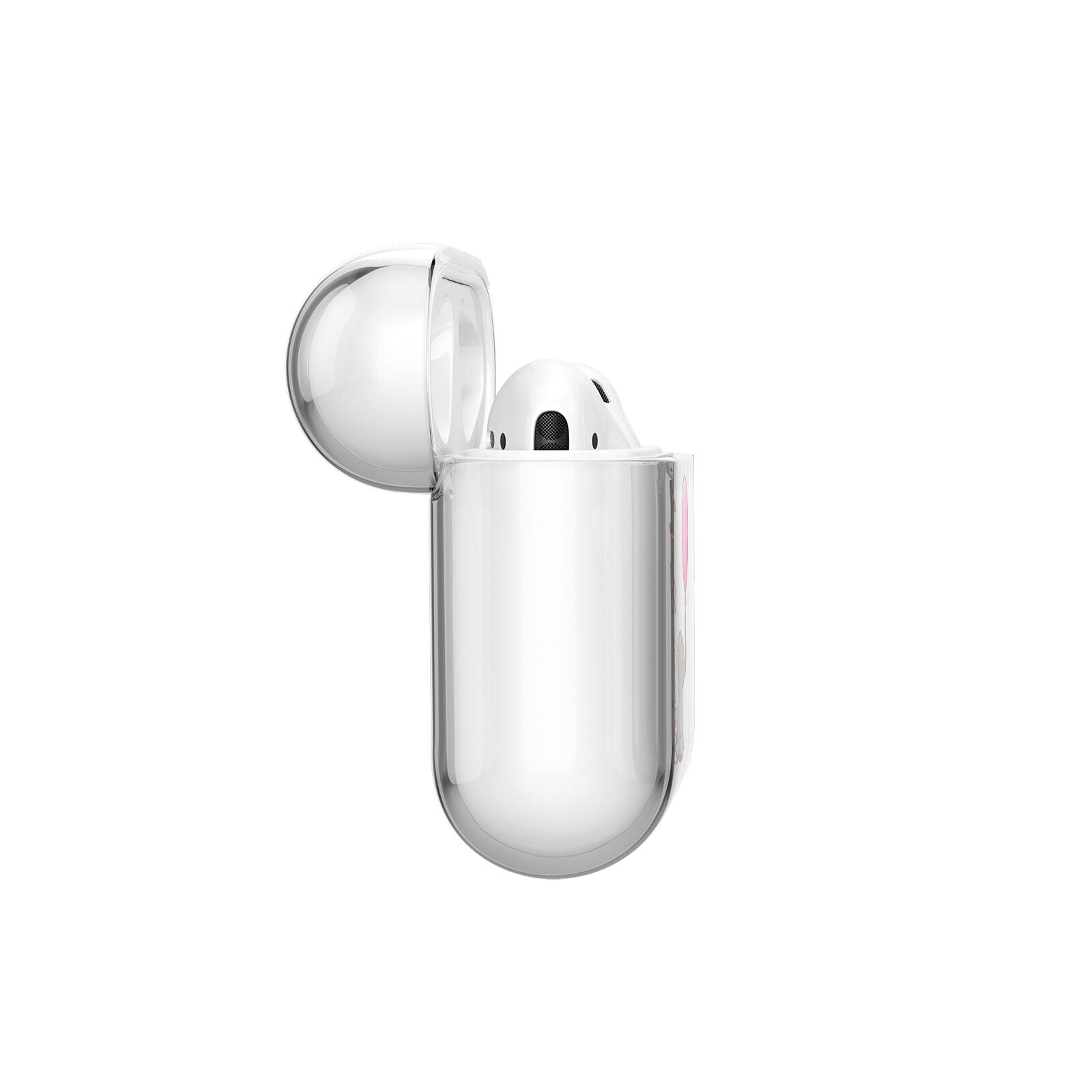 Elephant with Balloons Baby Girl Reveal AirPods Case Side Angle