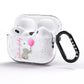 Elephant with Balloons Baby Girl Reveal AirPods Pro Glitter Case Side Image