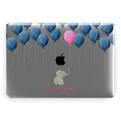 Elephant with Balloons Baby Girl Reveal Apple MacBook Case