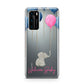 Elephant with Balloons Baby Girl Reveal Huawei P40 Phone Case