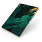 Emerald Green Apple iPad Case on Gold iPad Side View