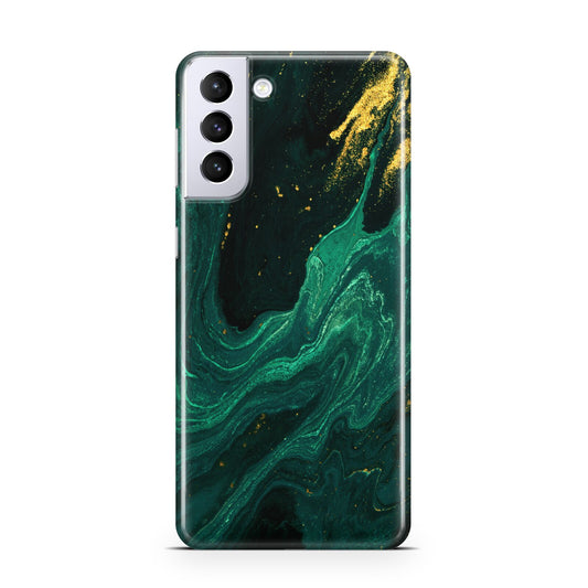 Emerald Green Samsung S21 Plus Phone Case