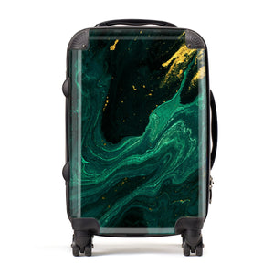 Smaragdgrüner Koffer