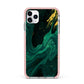 Emerald Green iPhone 11 Pro Max Impact Pink Edge Case