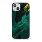 Emerald Green iPhone 13 Clear Bumper Case