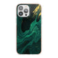 Emerald Green iPhone 13 Pro Max TPU Impact Case with Pink Edges